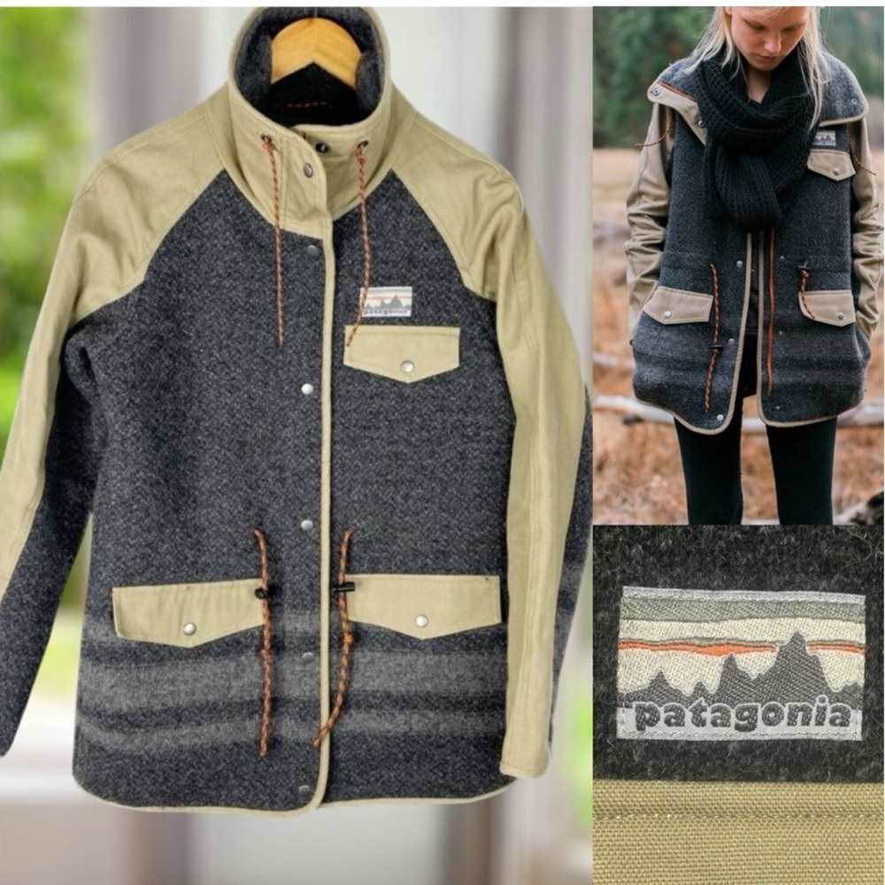 🔥 PATAGONIA RARE 40th Anniversary Insulated Reclaimed Wool Winter Snow Parka M